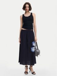 Desigual Spódnica trapezowa Shantou 24WWFW26 Czarny Regular Fit. Czarne spódniczki damskie Desigual, m, bez wzorów, z wiskozy, trapezowe. Za 299.99 zł.