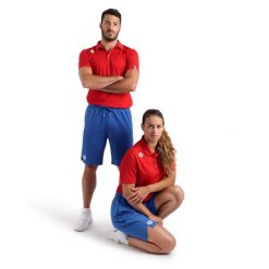 Spodenki Arena Team Bermuda Panel. Niebieskie szorty damskie Arena, bez wzorów, z materiału, sportowe. Za 179.00 zł.