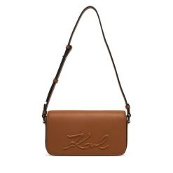 Torebka KARL LAGERFELD. Brązowe torebki klasyczne damskie Karl Lagerfeld, bez wzorów, bez dodatków. Za 649.99 zł.