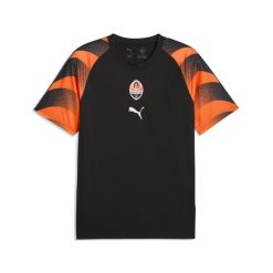 Męska koszulka rozgrzewkowa Szachtar Donieck PUMA. Brązowe t-shirty sportowe męskie Puma, l, z dzianiny, bez ramiączek, do piłki nożnej. Za 279.00 zł.