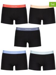 CALVIN KLEIN UNDERWEAR Bokserki (5 par) w kolorze czarnym rozmiar: XL. Czarne bokserki męskie Calvin Klein Underwear, bez wzorów. Za 210.81 zł.