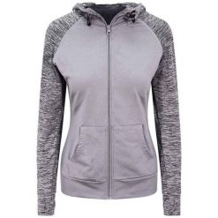 Damska Bluza Z Kapturem Z Kontrastowym Zamkiem Błyskawicznym. Szare bluzy z kapturem damskie JUST COOL, l. Za 188.99 zł.