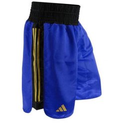 Szorty bokserskie adidas BX3-Pro. Niebieskie szorty damskie Adidas, bez wzorów, sportowe. Za 224.50 zł.