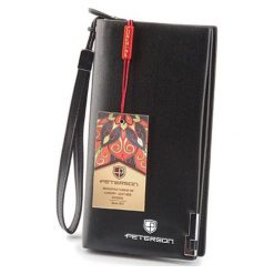 Portfel damski Peterson czarny PTN HYYT-SW002 BLACK. Czarne portfele damskie Peterson, bez wzorów, ze skóry ekologicznej. Za 65.99 zł.