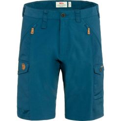 Spodenki turystyczne Fjallraven Abisko Shorts. Niebieskie szorty męskie Fjällräven, bez wzorów, z bawełny. Za 510.39 zł.