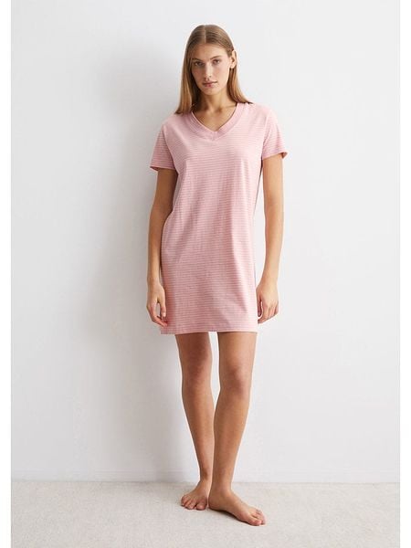 Marc O´Polo Bodywear Sukienka w kolorze jasnoróżowym rozmiar: XL. Różowe sukienki damskie na co dzień, xl, bez wzorów, z bawełny, bez kołnierzyka, bez ramiączek, mini, proste. Za 109.26 zł.