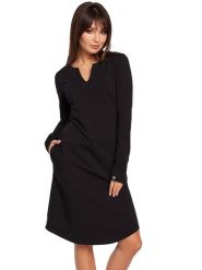 Be Wear Sukienka w kolorze czarnym rozmiar: XXL. Czarne sukienki damskie Be Wear, na co dzień, xxl, bez wzorów, bez kołnierzyka, bez ramiączek, mini, proste. Za 159.05 zł.