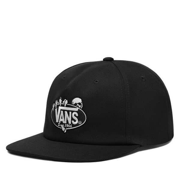 Czapka z daszkiem Vans. Czarne czapki z daszkiem damskie Vans, bez wzorów. Za 118.99 zł.