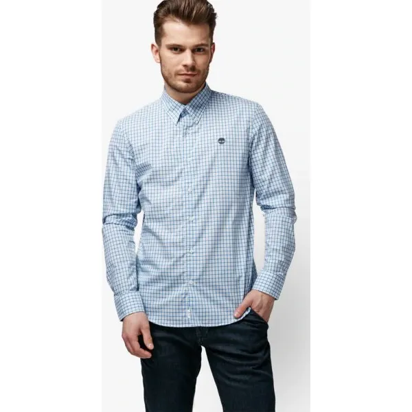 Timberland Koszula Ls Suncook River Gingham Dobby , szary, rozmiar L. Szare koszule męskie Timberland, l, bez wzorów, z bawełny, bez kołnierzyka, bez ramiączek. W wyprzedaży za 219.99 zł.