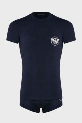 Komplet bokserki + t-shirt EMPORIO ARMANI. Bokserki męskie Emporio Armani Underwear, m, bez wzorów, bez kołnierzyka. Za 399.00 zł.