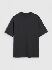 4F T-shirt oversize gładki damski - czarny M. Czarne t-shirty damskie 4f, m, bez wzorów, z bawełny, bez kołnierzyka. W wyprzedaży za 39.99 zł.