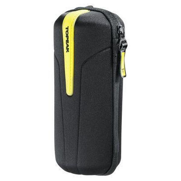 Torba na narzędzia w uchwycie na bidon Topeak. Czarne torebki klasyczne damskie Topeak, bez wzorów, bez dodatków. Za 274.50 zł.