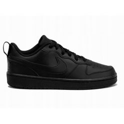 Buty Nike Court Borough Low Czarne Sportowe Sneakersy. Czarne buty sportowe na co dzień damskie Nike, bez wzorów, trekkingowe, nike court. Za 240.99 zł.