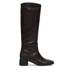 Kozaki Vagabond Shoemakers. Brązowe kozaki damskie Vagabond Shoemakers, bez obcasa, na słupku. Za 1,129.00 zł.
