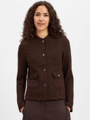 More & More Krótka marynarka z tkaniny bouclé Kobiety brązowy, 42. Brązowe marynarki i żakiety damskie MORE & MORE, bez wzorów, z tkaniny, eleganckie. Za 479.95 zł.