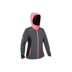 Softshell żeglarski RACE damski. Niebieskie kurtki softshell damskie TRIBORD, bez wzorów, z elastanu, bez kaptura. Za 199.99 zł.
