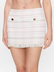 Liu Jo Spódnica mini CA3193 T3374 Różowy Regular Fit. Czerwone spódniczki damskie Liu Jo, bez wzorów, z bawełny, mini. Za 379.99 zł.