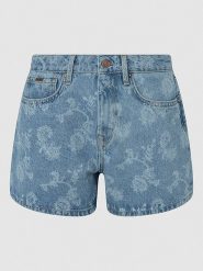 Pepe Jeans Szorty dżinsowe w kolorze niebieskim rozmiar: W25. Niebieskie szorty damskie Pepe Jeans, z aplikacjami, z jeansu, klasyczne. Za 105.38 zł.