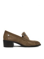 Beverly Hills Polo Club Półbuty EO-WI44-SHION-01 Brązowy. Brązowe półbuty damskie Beverly Hills Polo Club, bez wzorów, ze skóry, bez obcasa, na obcasie. Za 369.99 zł.