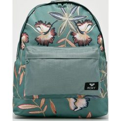 Roxy - Plecak. Zielone plecaki damskie Roxy, bez wzorów, z materiału. W wyprzedaży za 129.90 zł.