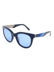 Swarovski Damskie okulary przeciwsłoneczne w kolorze granatowym rozmiar: 50. Niebieskie okulary przeciwsłoneczne damskie Swarovski. Za 308.95 zł.