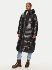 Save The Duck Płaszcz zimowy D41864W LUCK19 Czarny Loose Fit. Czarne płaszcze damskie SAVE THE DUCK, na zimę, bez wzorów, z syntetyku. Za 849.99 zł.