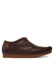 Clarks Mokasyny Shacre II Run 261594327 Brązowy. Brązowe mokasyny męskie Clarks, z nubiku. Za 309.99 zł.