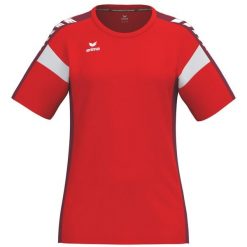 Koszulka Erima Celebrate 125 Function czerwona. Czerwone bluzki sportowe damskie Erima, z materiału, bez kołnierzyka, bez ramiączek. Za 151.93 zł.