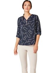 WITT WEIDEN Bluzka w kolorze granatowym rozmiar: 46. Niebieskie bluzki damskie WITT WEIDEN, bez wzorów, bez kołnierzyka, bez ramiączek. Za 69.99 zł.