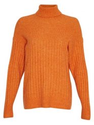 MOSS COPENHAGEN Sweter "Lamaia Hope" w kolorze pomarańczowym rozmiar: M/L. Pomarańczowe golfy damskie MOSS COPENHAGEN, l, bez wzorów, z wełny, bez ramiączek. Za 198.22 zł.