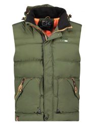 Geographical Norway Kamizelka pikowana w kolorze khaki rozmiar: S. Brązowe kamizelki męskie Geographical Norway, s. Za 171.28 zł.