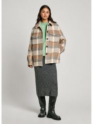 Pepe Jeans Kurtka koszulowa w kolorze karmelowo-beżowym rozmiar: M. Brązowe kurtki damskie Pepe Jeans, m, bez wzorów, z jeansu, bez kaptura. Za 298.67 zł.