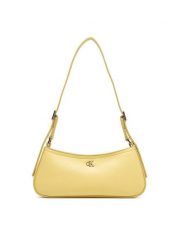 Calvin Klein Torebka Ck Small Shoulder Bag LV04F3170G Beżowy. Brązowe torebki klasyczne damskie CALVIN KLEIN, bez wzorów, ze skóry, bez dodatków. Za 409.99 zł.