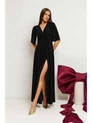 Made of emotion Sukienka w kolorze czarnym rozmiar: L. Czarne sukienki damskie Made Of Emotion, na co dzień, l, bez wzorów, bez kołnierzyka, bez ramiączek, maxi, proste. Za 269.99 zł.