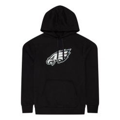 Bluza z kapturem Eagles NFL. Czarne bluzy z kapturem męskie New Era, m, z bawełny. Za 186.50 zł.