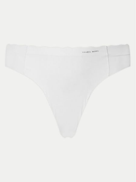 Ysabel Mora Stringi 19338 Biały. Białe stringi damskie ysabel mora, xl, bez wzorów, z nylonu. Za 29.99 zł.
