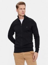 Tommy Hilfiger Kardigan MW0MW28050 Czarny Regular Fit. Czarne kardigany męskie Tommy Hilfiger, m, bez wzorów, z bawełny, bez kołnierzyka. Za 463.99 zł.