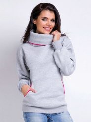 Awama Bluza w kolorze szarym rozmiar: L/XL. Szare bluzy bez kaptura damskie Awama, l. Za 219.99 zł.