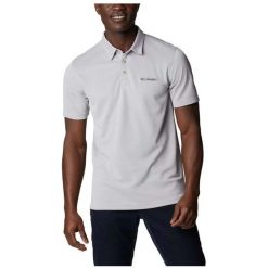 Koszulka polo męska Columbia Nelson Point Polo. Szare koszulki polo męskie Columbia, l, bez wzorów, bez ramiączek. Za 154.99 zł.