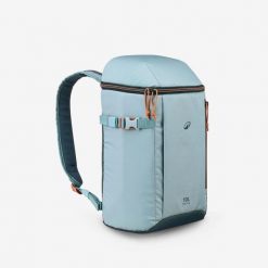Lodówka-plecak 10 l. Niebieskie plecaki damskie QUECHUA, bez wzorów, z materiału. Za 59.99 zł.