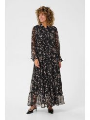 Cream Sukienka w kolorze czarno-jasnoróżowym rozmiar: 46. Czarne sukienki damskie Cream, na co dzień, bez wzorów, z tkaniny, bez kołnierzyka, bez ramiączek, maxi, proste. Za 208.99 zł.