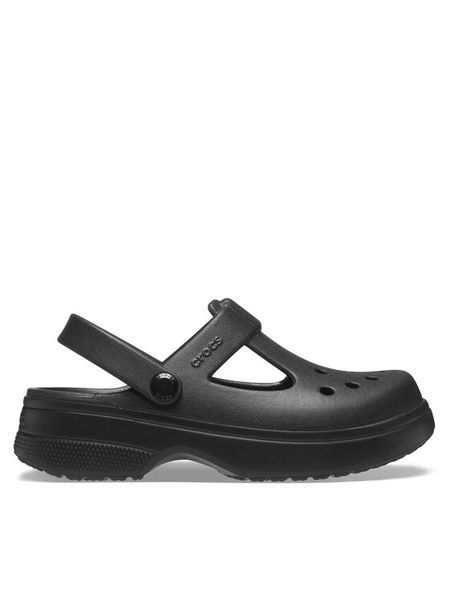 Crocs Sandały Classic Mary Jane Clog K 210615 Czarny. Czarne sandały dziewczęce Crocs, z tworzywa sztucznego, bez zapięcia. Za 229.99 zł.