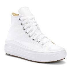 Trampki damskie Converse Chuck Taylor All Star Move Platform Hi. Białe trampki i tenisówki damskie Converse, bez wzorów. Za 350.99 zł.