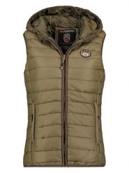 Geographical Norway Kamizelka pikowana "Vatika" w kolorze khaki rozmiar: XL. Brązowe kamizelki damskie Geographical Norway, xl. Za 87.61 zł.