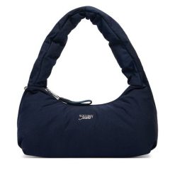 Torebka Tommy Jeans. Niebieskie torebki klasyczne damskie Tommy Jeans, bez wzorów, z jeansu, bez dodatków. Za 369.99 zł.