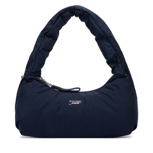 Torebka Tommy Jeans. Niebieskie torebki klasyczne damskie Tommy Jeans, bez wzorów, z jeansu, bez dodatków. Za 369.99 zł.