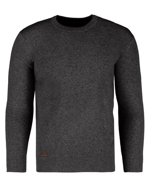 Bawełniany sweter S-RAYAN. Szare swetry męskie Volcano, l, bez wzorów, z bawełny, bez kołnierzyka. Za 159.99 zł.