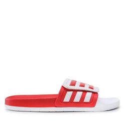 Klapki adidas. Białe kalosze damskie Adidas, bez wzorów. Za 129.99 zł.