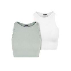 Top W Prążki Dla Kobiet (zestaw 2 Sztuk). Brązowe topy damskie Urban Classics, xl, bez wzorów, bez kołnierzyka. Za 68.99 zł.