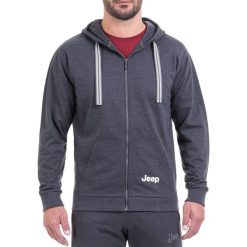 Bluza w kolorze ciemnoszarym. Szare bluzy z kapturem męskie Jeep, m. W wyprzedaży za 124.95 zł.
